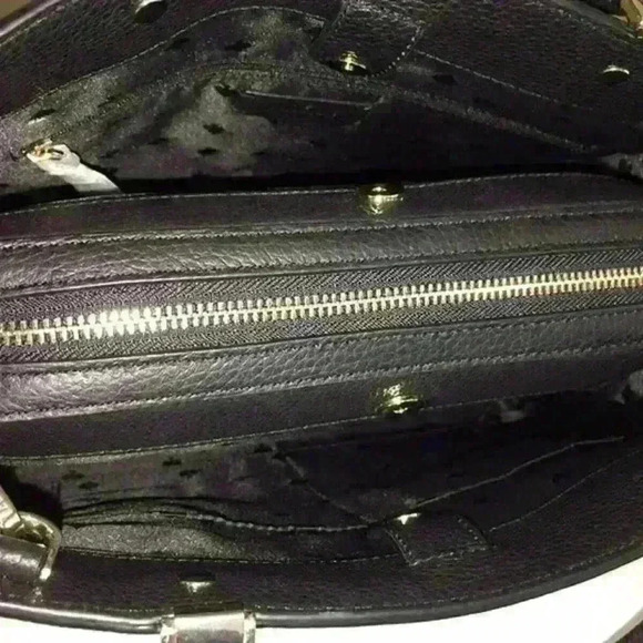 Kate Spade satchel leila medium triple compartment Purse Black - Picture 6 of 9
